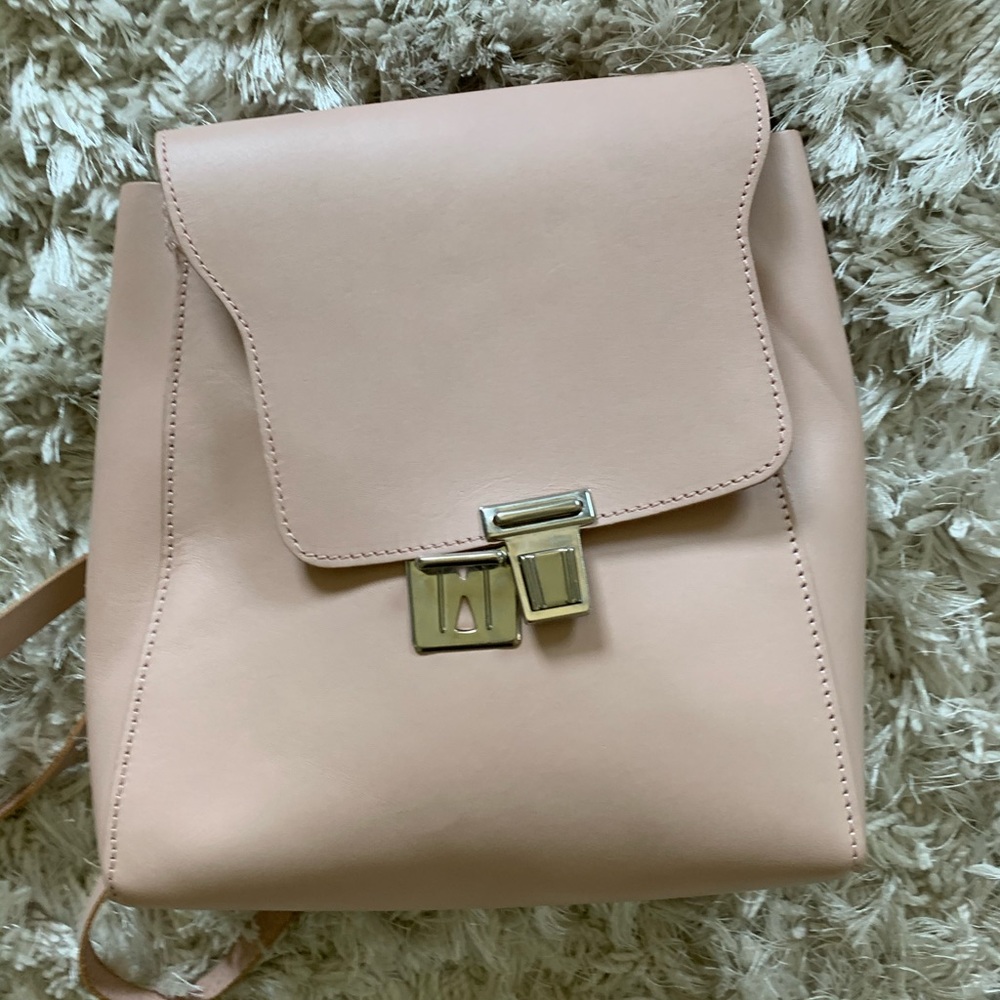 Brandy Pink leather backpack